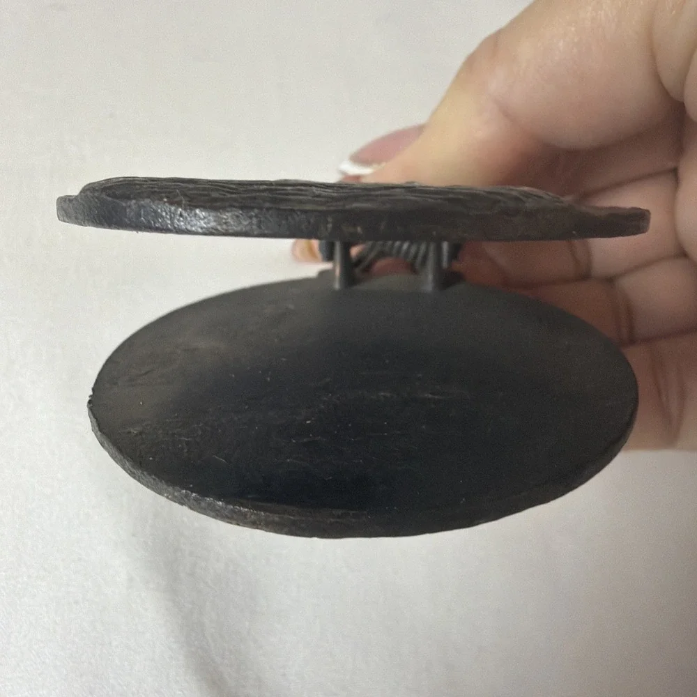 Antique Bronze‎ Souvenir Olympia Greece Money Paper Clip Good Patina Ship